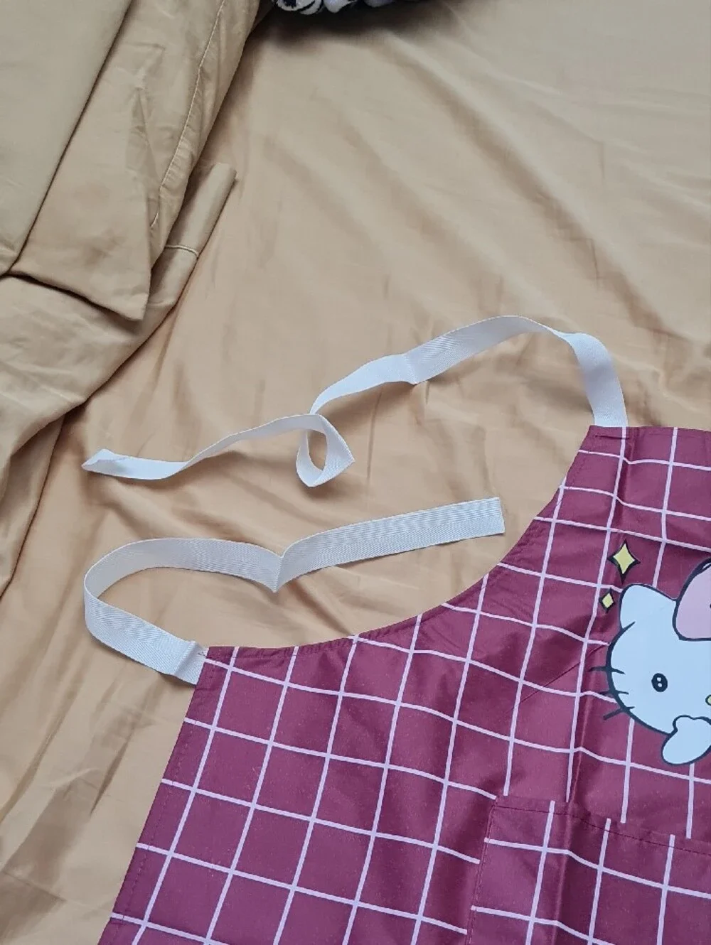 💥3for$15💥Hello Kitty Grid Apron - Cute Kitchen Apron